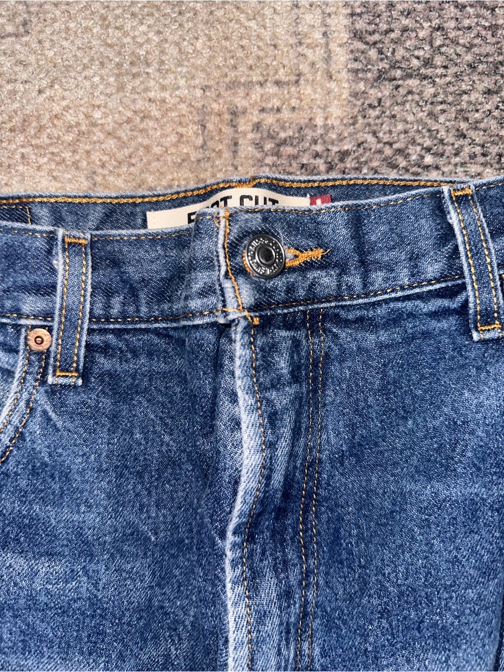 Classic Men's Blue Denim Jeans - Lightweight Comfort - Picture 3 of 9